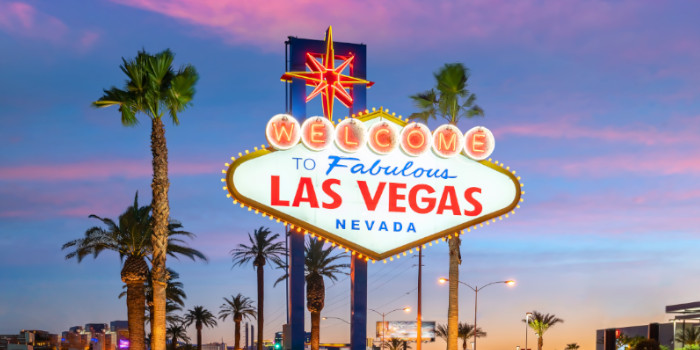 Welcome to Fabulous Las Vegas road sign